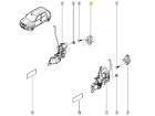 Batente da Fechadura de Porta Dianteira para Renault Kwid 2018 até 2021 - Cod. 825708442R